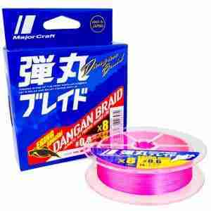 HILO TRENZADO MAJOR CRAFT DANGAN X8 PINK