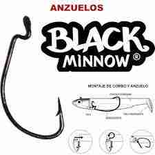 ANZUELOS BLACK MINNOW TALLA 70 - Nº1
